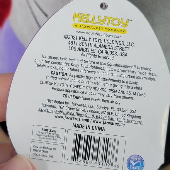 NWT Rare Squishmallow 9" TALLY the VAMPIRE CAT HALLOWEEN 2021 HTF - Picture 7 of 8